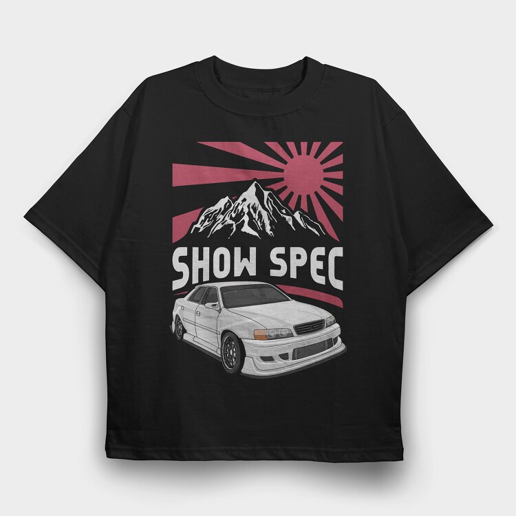 Jdm Altezza Red Skyline Cones, Tricou Oversize Barbati (Unisex)