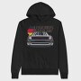 German Legends Never Die Car Artwork, Hanorac Oversize Barbati (Unisex)