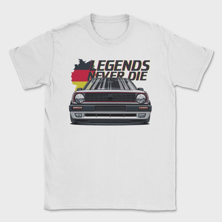 German Legends Never Die Car Artwork, Tricou Barbati (Unisex)
