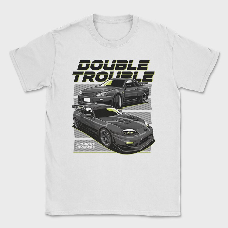 Double Trouble Nissan 240Sx Stance Fast, Tricou Barbati (Unisex)