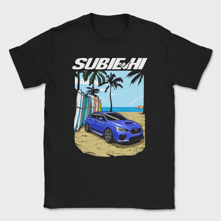 Beach Car Sport Sunny Palm, Tricou Barbati (Unisex)