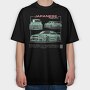 Skyline Japanese, Tricou Oversize Barbati (Unisex)