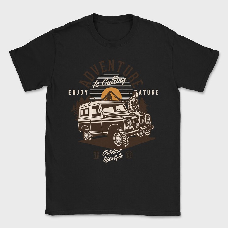 Adenture Offroad Enjoy Nature, Tricou Barbati (Unisex)