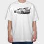 Skyline Gtr Grey Racing, Tricou Oversize Barbati (Unisex)