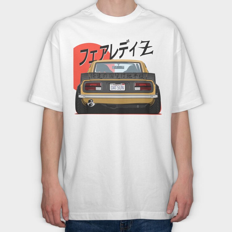 Datsun Back, Tricou Oversize Barbati (Unisex)