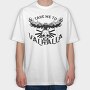Bird Flying On Skull Crow Front, Tricou Oversize Barbati (Unisex)