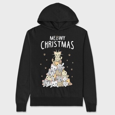 Meowmy Kitty Stack, Hanorac Oversize Barbati (Unisex)