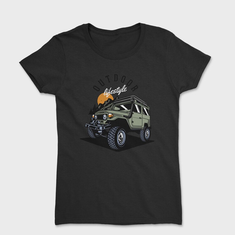 Outdoor Adventure Jeep Offroad, Tricou Femei