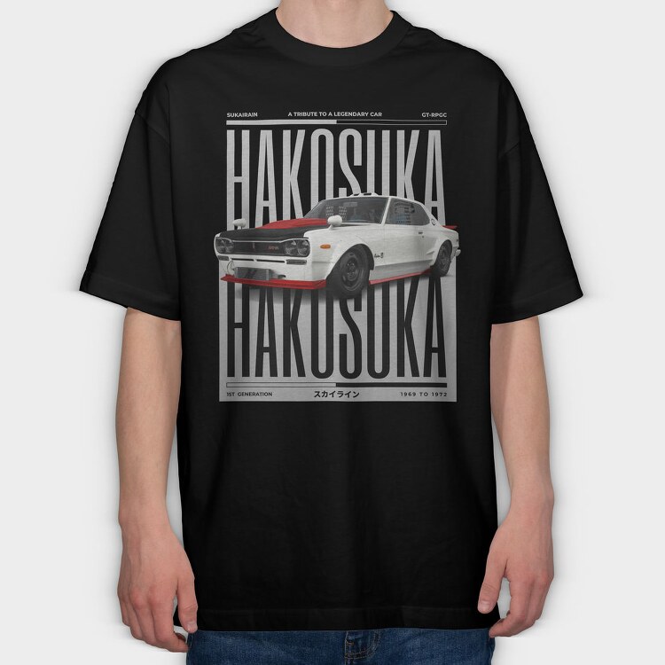 Hakosuka Skyline, Tricou Oversize Barbati (Unisex)