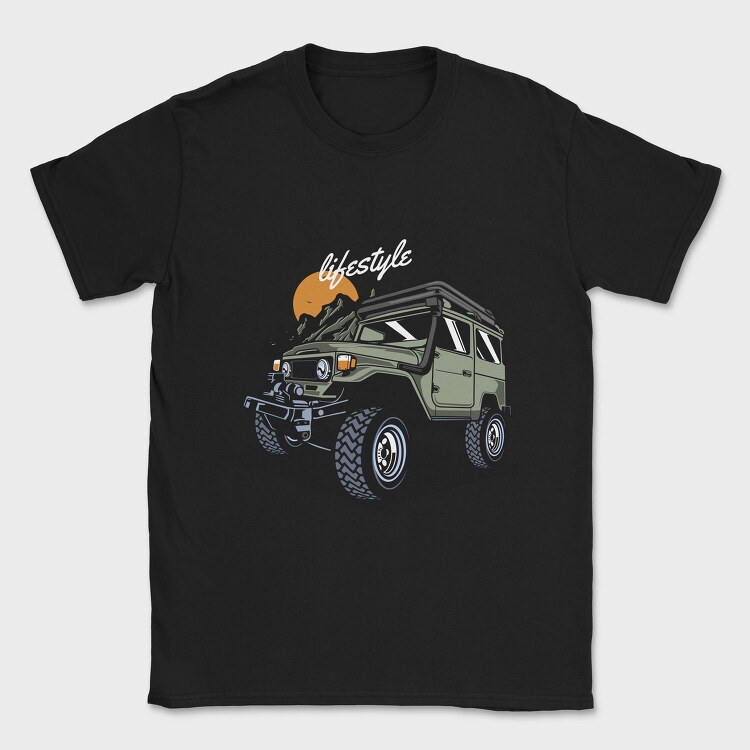 Outdoor Adventure Jeep Offroad, Tricou Barbati (Unisex)