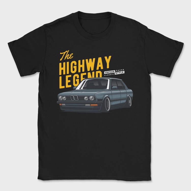 Highway Legend Bmw, Tricou Barbati (Unisex)
