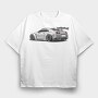 Skyline Gtr Grey Racing, Tricou Oversize Barbati (Unisex)