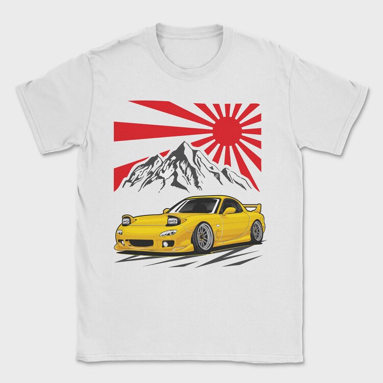 Rx7 Red Sun, Tricou Barbati (Unisex)
