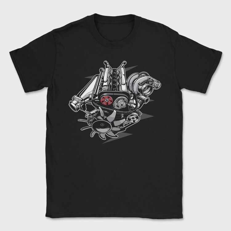 Motor Detail, Tricou Barbati (Unisex)