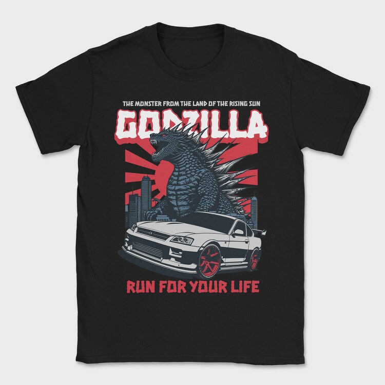 Godzilla Gtr Skyline, Tricou Barbati (Unisex)