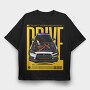 Evo Drive Flame, Tricou Oversize Barbati (Unisex)