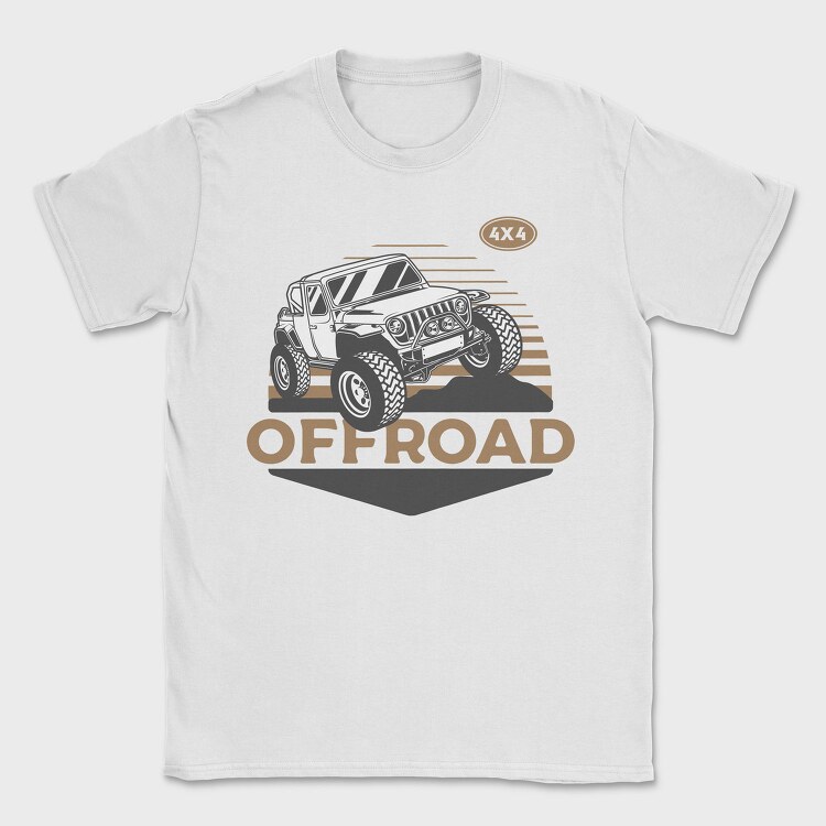 Off Road Jeep 0, Tricou Barbati (Unisex)