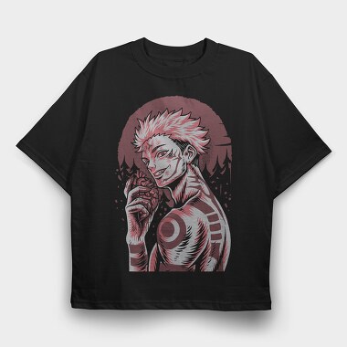 Red Eye Wolf, Tricou Oversize Barbati (Unisex)