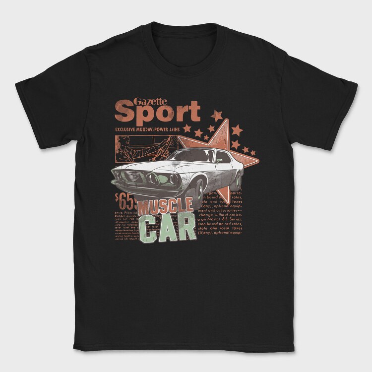Gazette Sport Muscle Car 65, Tricou Barbati (Unisex)