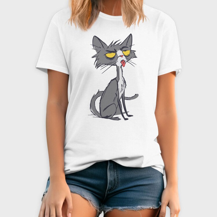Skinny Funny Cat, Tricou Barbati (Unisex)