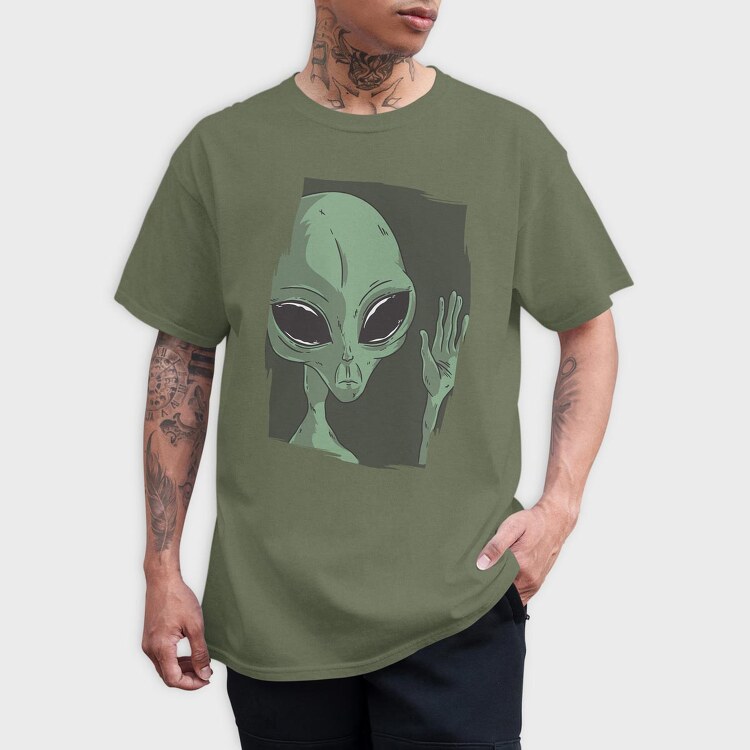Sad Alien, Tricou Barbati (Unisex)