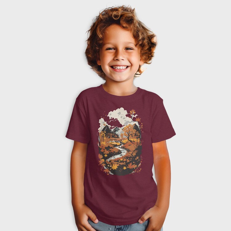 Landscape Autumn, Tricou Copii