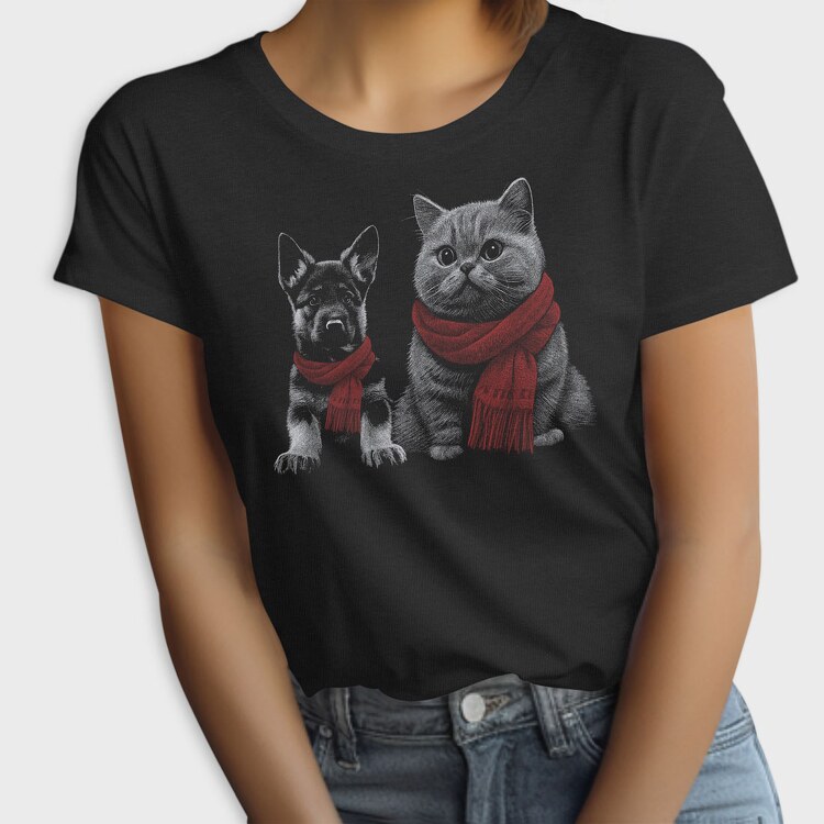 German Shepherd Cat, Tricou Femei