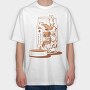 Jar Of Dog Animals Dogtors Medicine Cartoon, Tricou Oversize Barbati (Unisex)