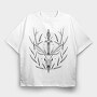 Deer Skull Sword, Tricou Oversize Barbati (Unisex)