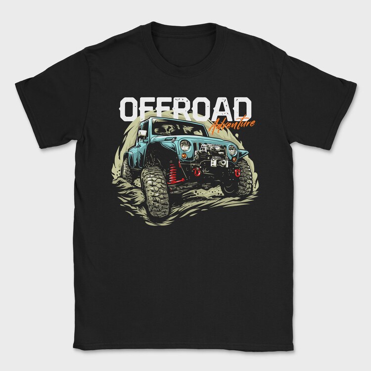 Adventure Offroad Jeep, Tricou Barbati (Unisex)