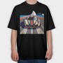 Retro Vintage Supercar, Tricou Oversize Barbati (Unisex)