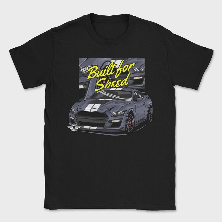 Built for Speed Mustang, Tricou Barbati (Unisex)