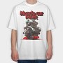 Muscle Car Heart Engine Anime, Tricou Oversize Barbati (Unisex)