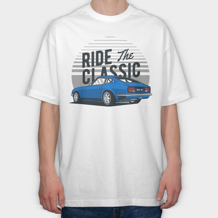 Datsun 240z Ride The Classic, Tricou Oversize Barbati (Unisex)