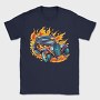 Flame Hotrod Old Car, Tricou Barbati (Unisex)
