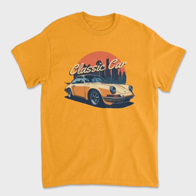 Classic Car Porsche, Tricou Barbati (Unisex)