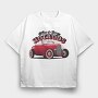 Hotrod 4, Tricou Oversize Barbati (Unisex)