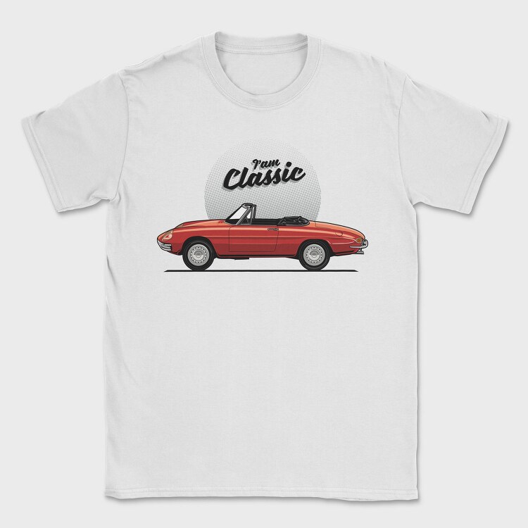 Alfa Romeo Duetto 1966, Tricou Barbati (Unisex)