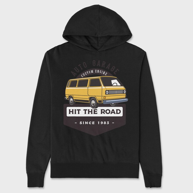 1985 VW Westie camper, Hanorac Oversize Barbati (Unisex)