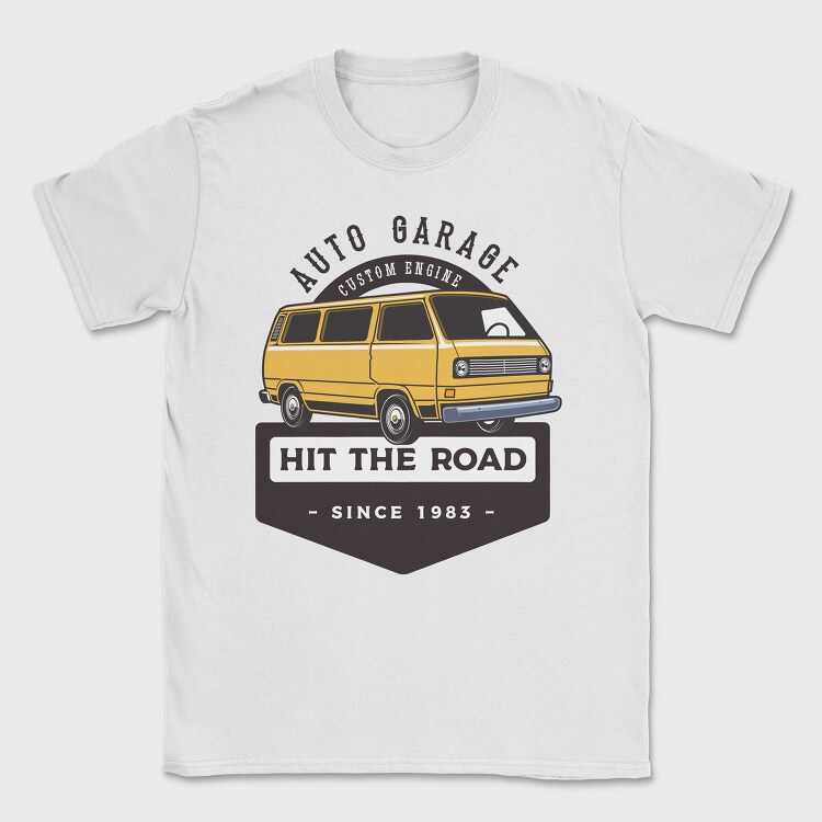 1985 VW Westie camper, Tricou Barbati (Unisex)