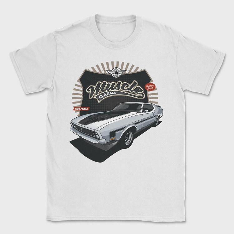1972 Ford Mustang Mach 1 Fastback, Tricou Barbati (Unisex)