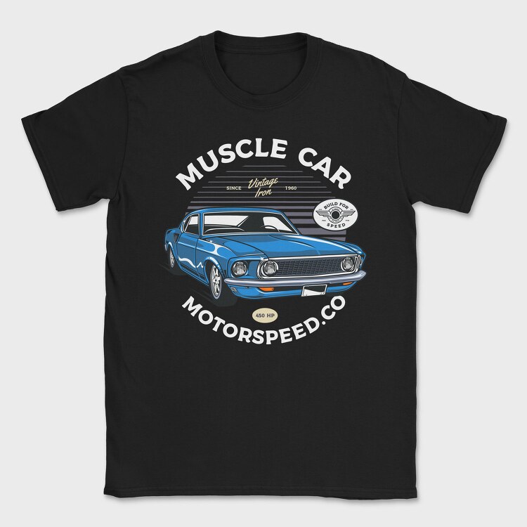 1969 mustang SportsRoof, Tricou Barbati (Unisex)
