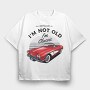 1961 Chevrolet Corvette, Tricou Oversize Barbati (Unisex)