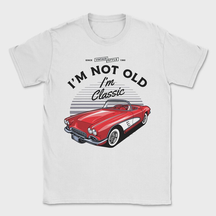 1961 Chevrolet Corvette, Tricou Barbati (Unisex)