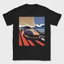 Retro Supercar in Vintage, Tricou Barbati (Unisex)