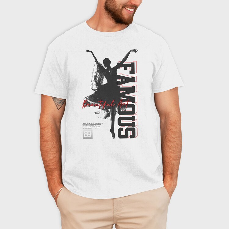 Famous 1, Tricou Barbati (Unisex)