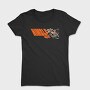 Tilted Competition Motorcycle With Rider Nimble and Fast, Tricou Femei