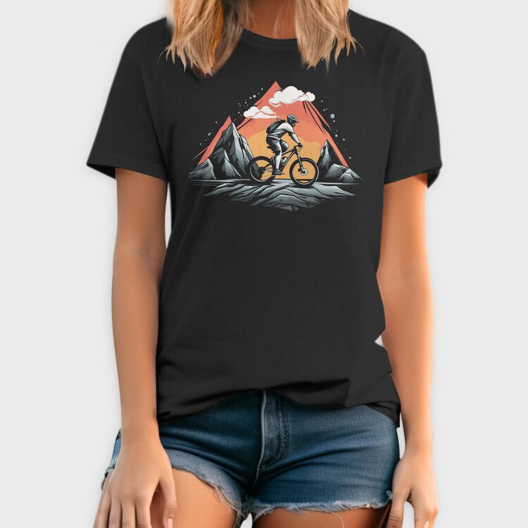 Vintage Mountain Bike, Tricou Barbati (Unisex)