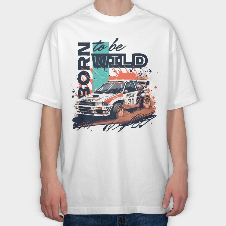 Car Rally Rally Competition Earth Japan, Tricou Oversize Barbati (Unisex)