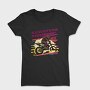 Motocross Rider MotorcycleArt 80S, Tricou Femei